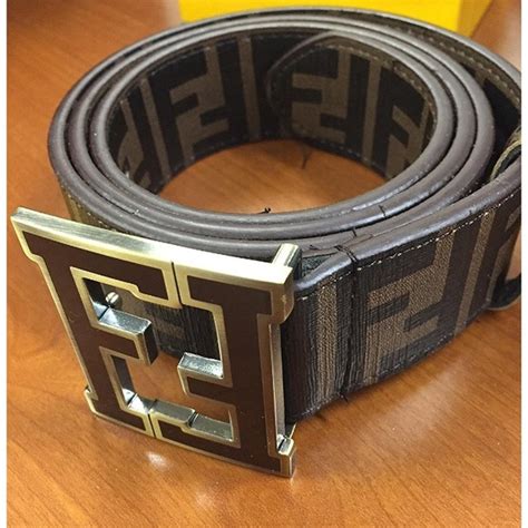 fake brown fendi belt|real vs false fendi.